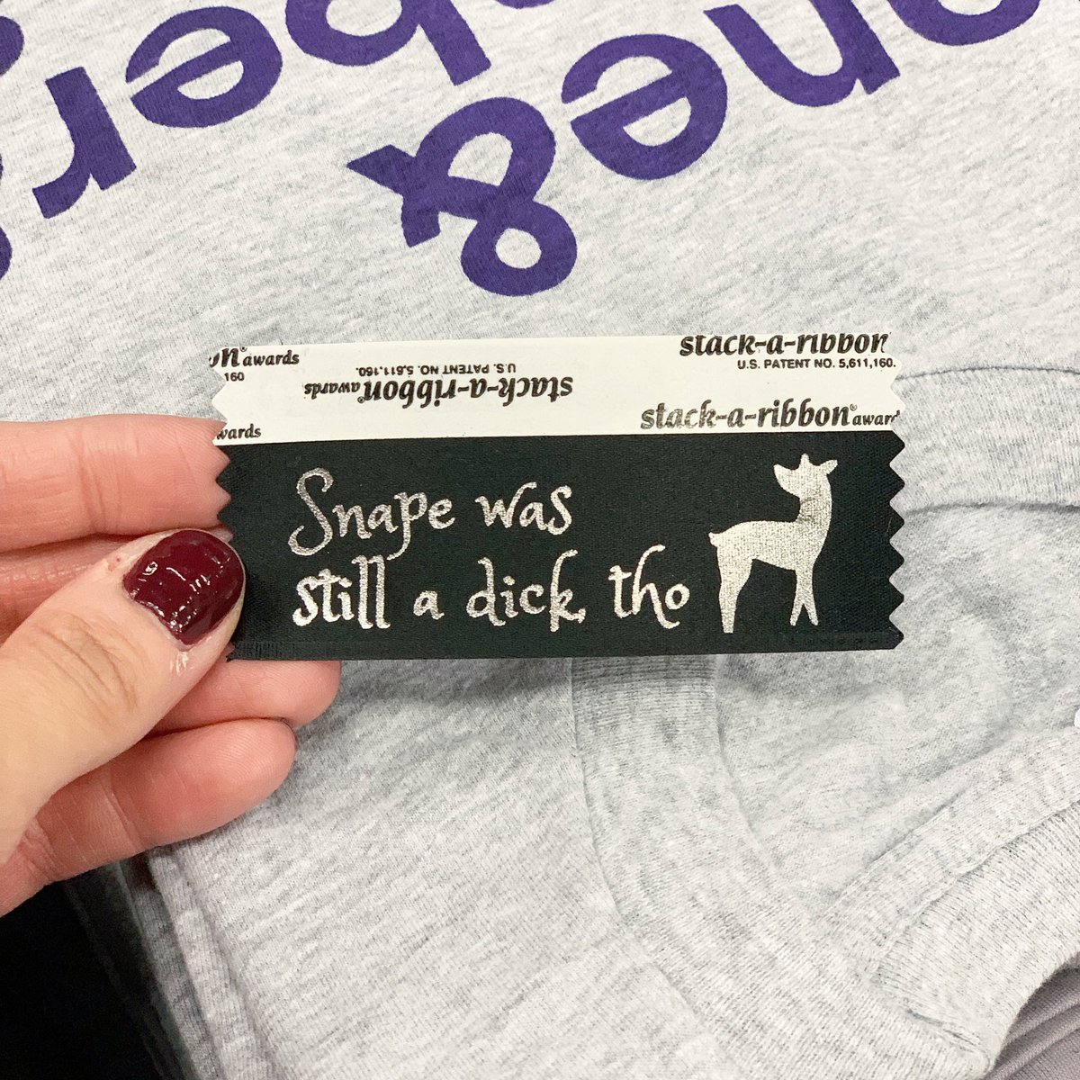 TheColorfulGeek's tweet photo. This might be my favorite badge ribbon ever β₯οΈ
#leakycon #leakydallas #leakycon2019 #nerdlife #snape #nerdygirl #mypeople #badgeribbon https://t.co/tTrZhfDkjX