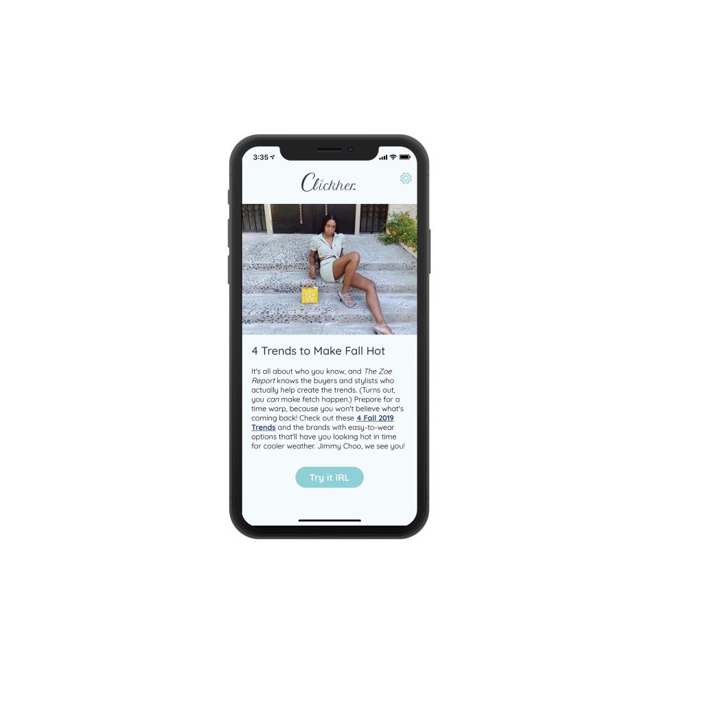 HiTechchic's tweet photo. NEW: Introducing #CLICKHER; The #APP to Solve Info Overload from #SocialMedia #Beauty/#Fashion Posts For #FashionConscious Women! Avail now for #iOS! @nrpena @ClickHer https://t.co/U0zRsEz3Xj https://t.co/VimZu92emt