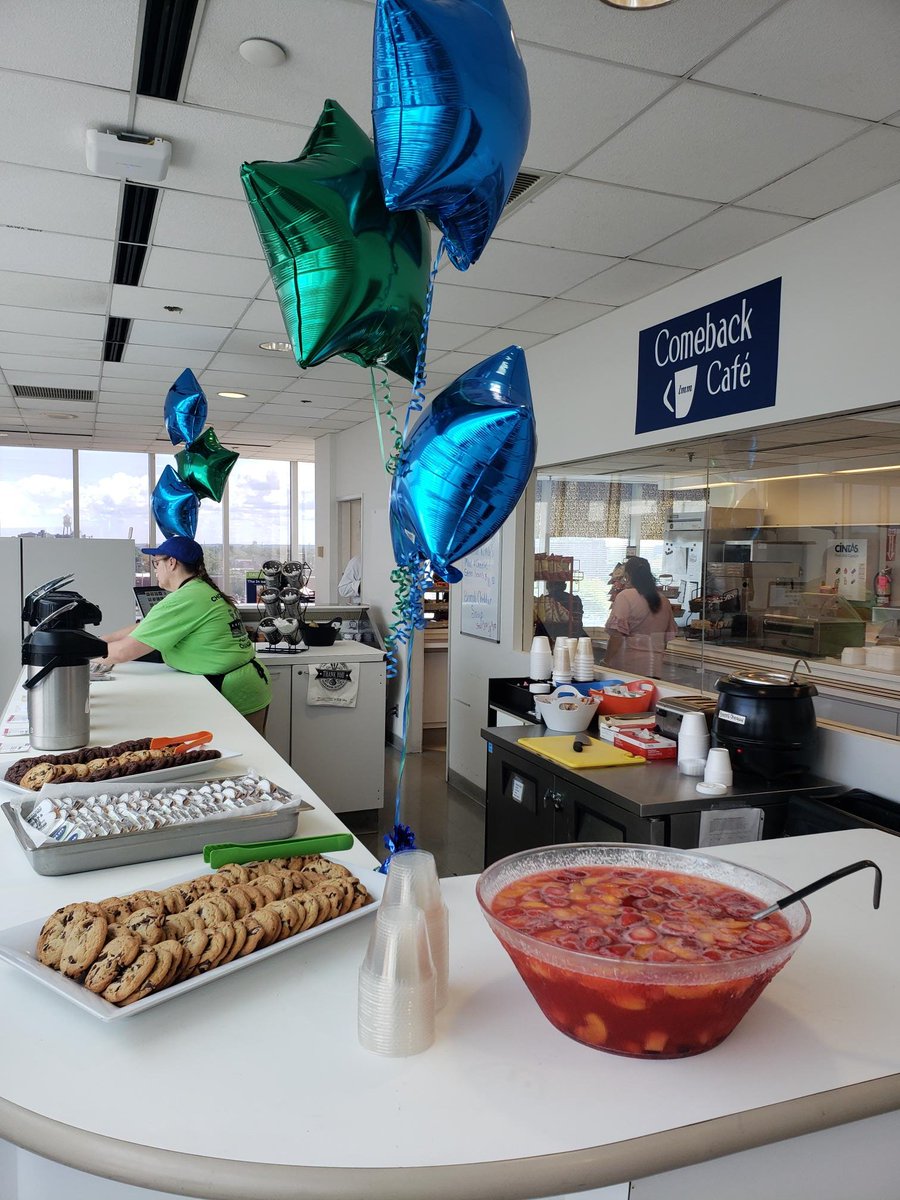 LMMCleveland's tweet photo. Grand Re-Opening day at Comeback Cafe! Thx to Chopping for Change participant, Anna, for sharing her story with all who came to celebrate. Renovations are done &amp; C4C is excited to serve the 700 employees at @JFSargent &amp; gain pre-release job experience. @DRCOhio #ERWnow #LMM50 https://t.co/J7uVWBquvT