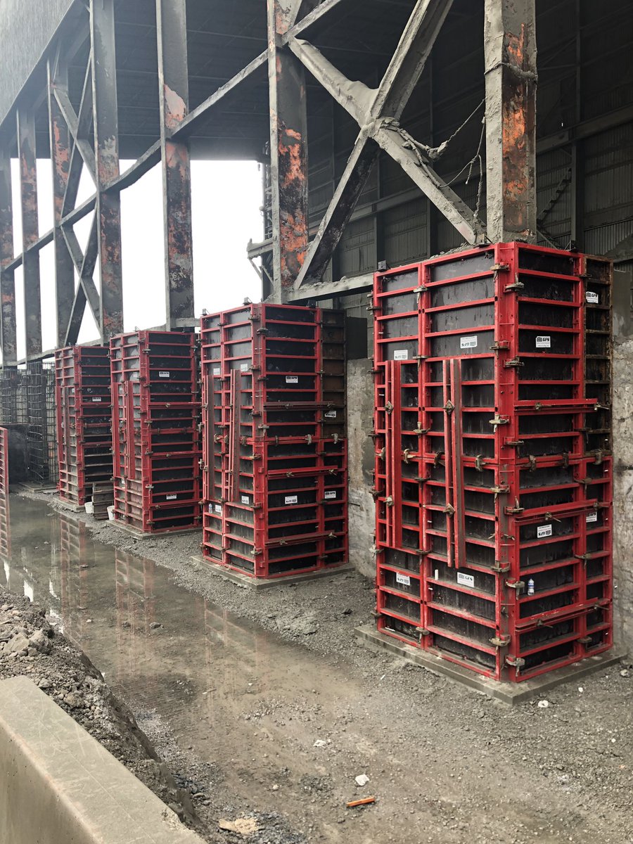 Column form friday!! Making the hardest pours easy with GFS CLAMP FORM #concreteconstruction #concrete #constructionjobs #concretelife #symons #concreteform #gfsforms