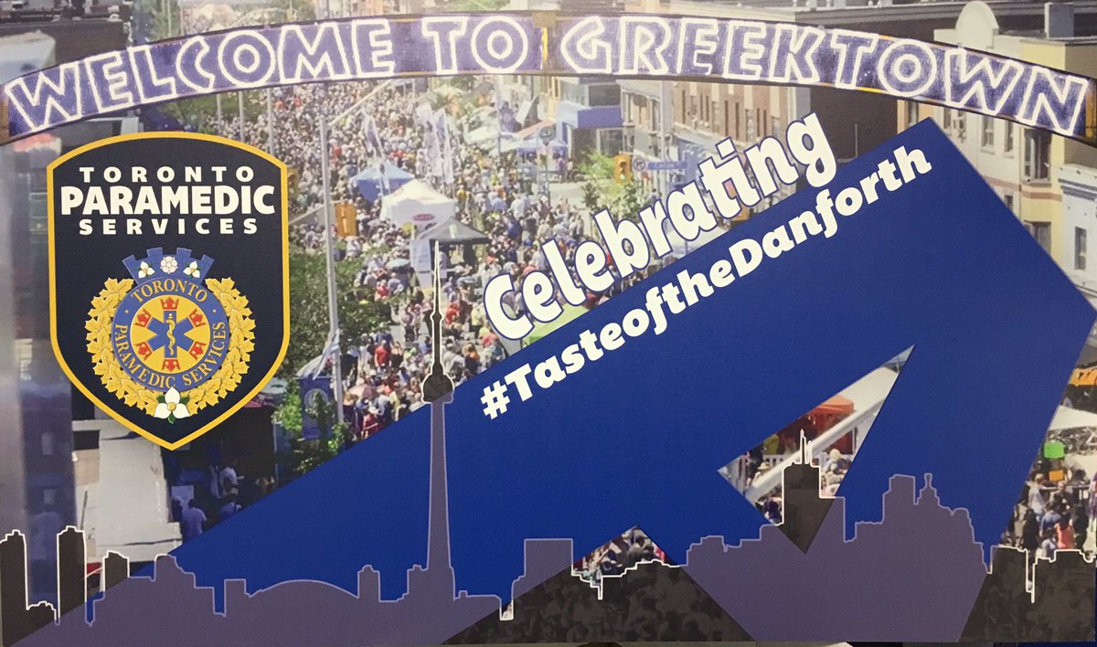 TorontoMedics's tweet photo. Getting ready for #tasteofthedanforth2019. It’s about to begin. Enjoy the fun and be prepared. Take a water bottle to keep hydrated. https://t.co/uSYjTlOsvX https://t.co/TSg8lRX6ud