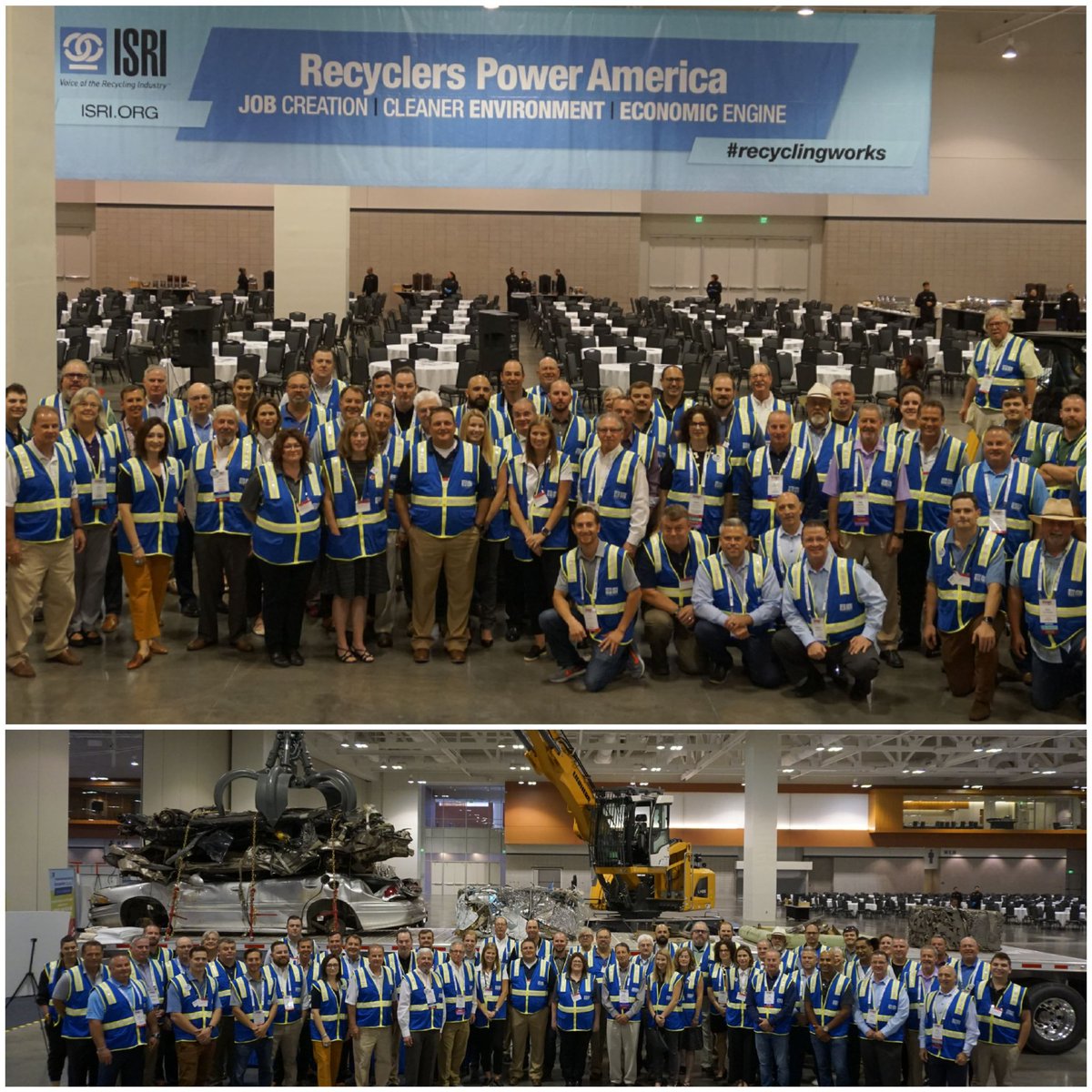 DanielleWtrfld's tweet photo. From all of us @ISRI, thank you @NCSLorg and all who attended the #NCSLsummit exhibit hall lunch and allowed us to share how #RecyclersPowerAmerica. We look forward to seeing you next year! #ISRIadvocacy #recyclingworks #biggerthanthebin https://t.co/gc6HRjN0E3