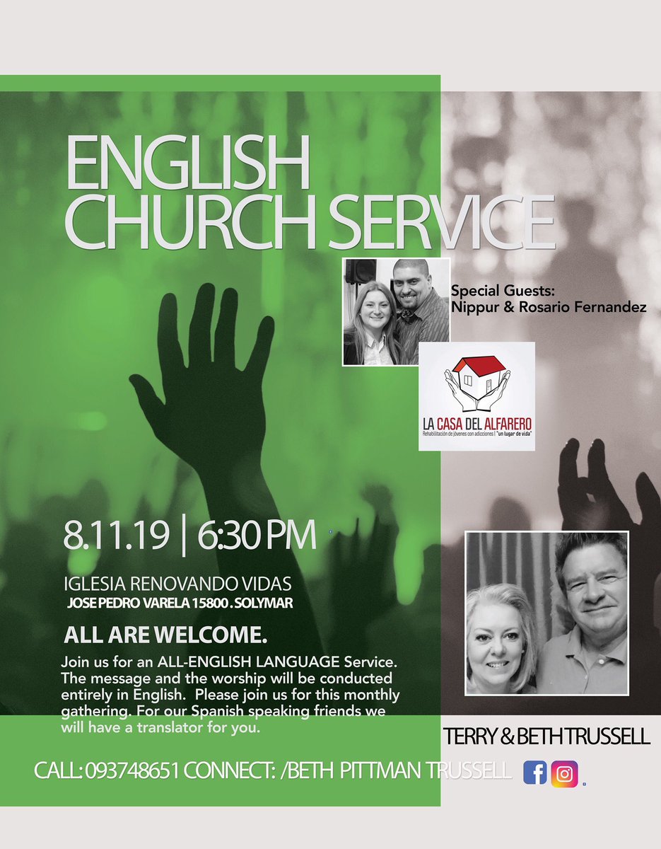 redemptionpro's tweet photo. This Sunday will be our second Service at the English Speaking Church here in UY. #reachingouttoall #taketheland @cogwm @DMGriffis @DrMarkLWilliams @WilliamsSandraK @MTPropes @BishopDority @TWBallinger https://t.co/wsKLrFYSms