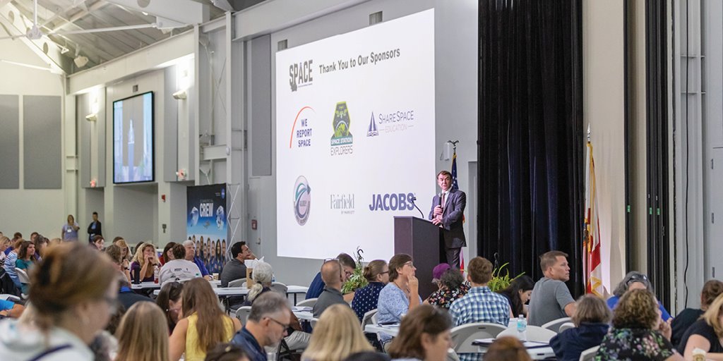 goforSPACE's tweet photo. Thank you to our sponsors for making SPACE a success! @amfcse @NASA_NSGC @CAPaerospace @FITArmyROTC @VirtualStrides @ExploreSpaceKSC @NasaFsgc @SpaceTrek_KSC @Mike_Seeley  w/ @WeReportSpace @SpaceStnExplore @ShareSpaceOrg @JacobsConnects
Fairfield Inn Titusville @ISS_CASIS https://t.co/86d79qNhrr
