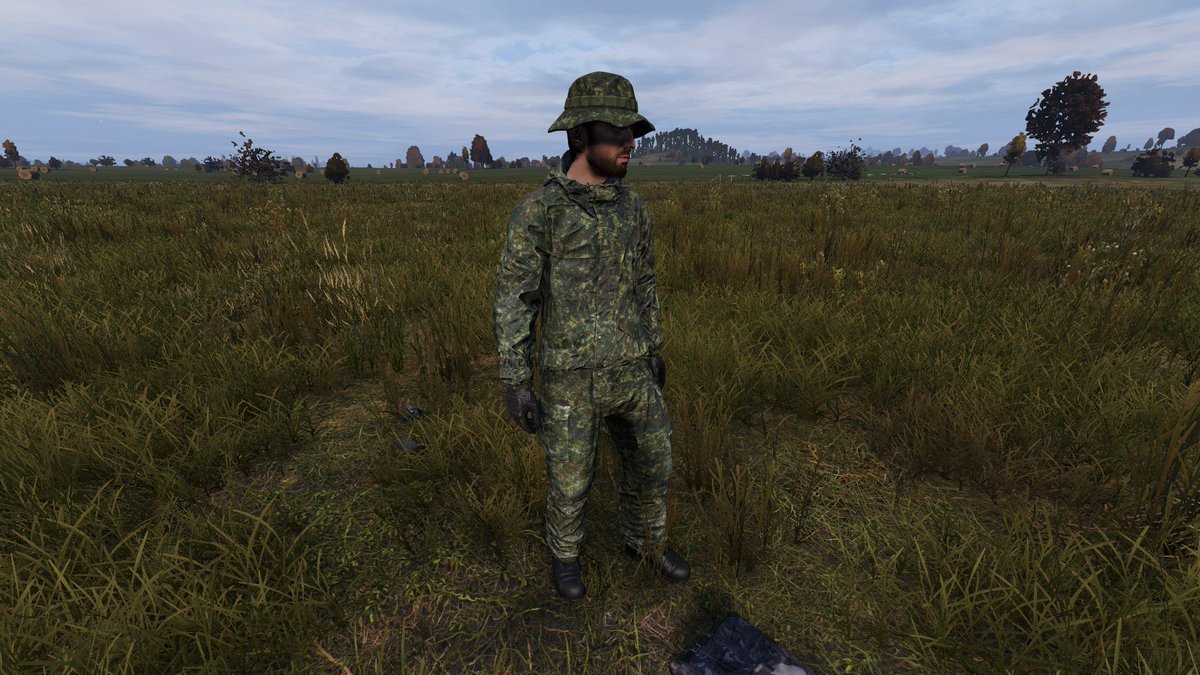 Enduar's tweet photo. For more first foray into modding for DayZ I decided there was a lack of realistic content featuring regionally-accurate camouflage. These are the four I've started with: Gorka Brown, EMR Summer, "Urban Blue" TTSKO, and Tibetan Flecktarn (or "Tibetarn"). https://t.co/IAuVfgnHOr