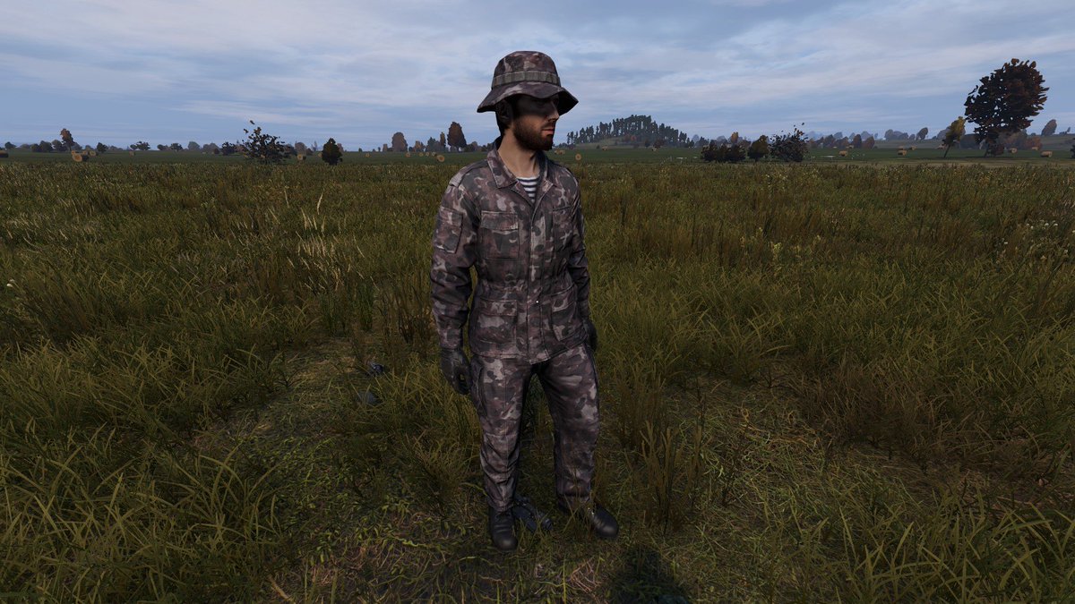 Enduar's tweet photo. For more first foray into modding for DayZ I decided there was a lack of realistic content featuring regionally-accurate camouflage. These are the four I've started with: Gorka Brown, EMR Summer, "Urban Blue" TTSKO, and Tibetan Flecktarn (or "Tibetarn"). https://t.co/IAuVfgnHOr