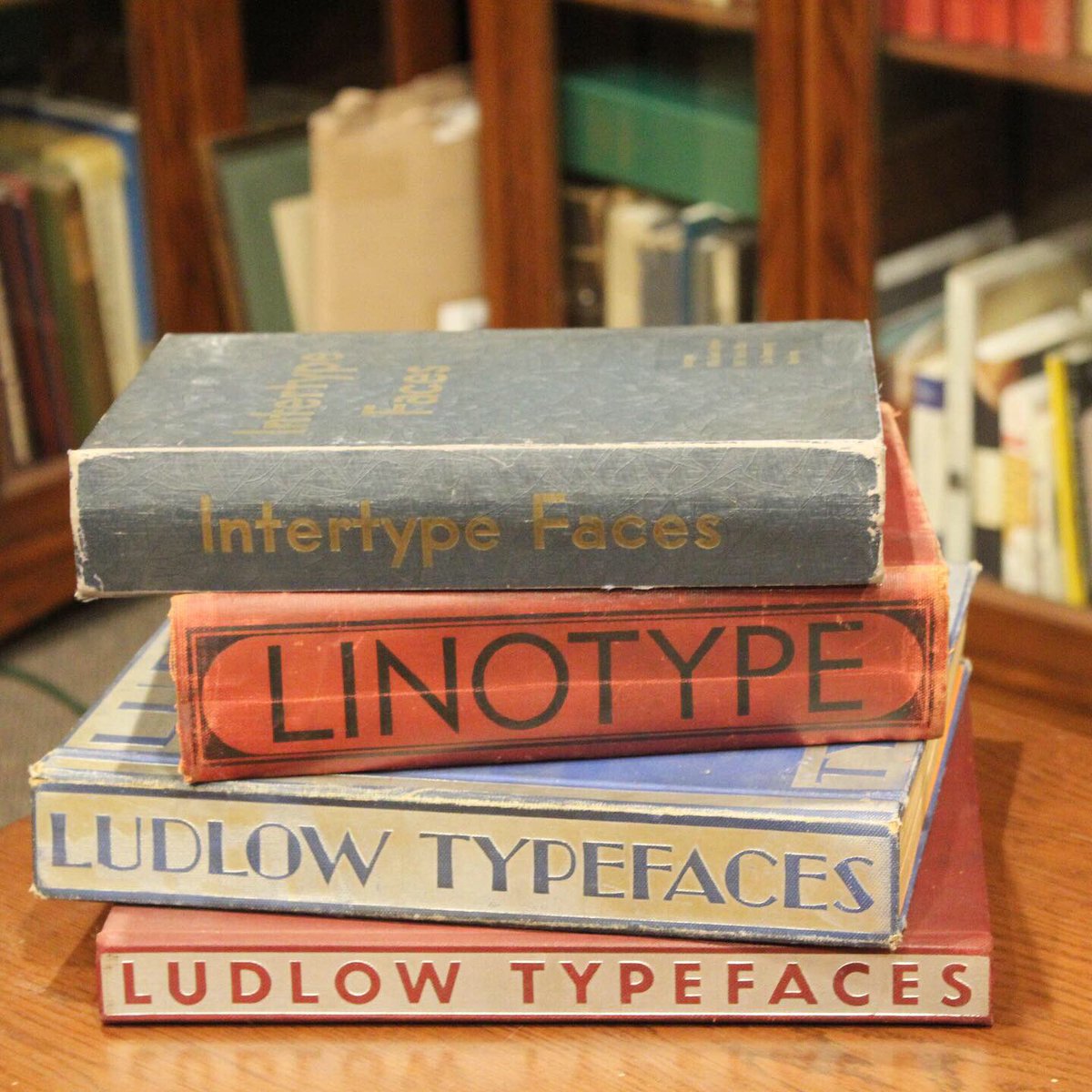 PrintMuseumCA's tweet photo. Vintage typeface books for various typecasting machines.
#BookLoversDay
.
These and more for sale at the August 24 Letterpress Wayzgoose & Surplus Sale
#NationalBookLoversDay #Bookstagram #Typography #Typefaces #TypeCasting #Type #Linotype #Ludlow #Intertype https://t.co/ryB6edMCzO