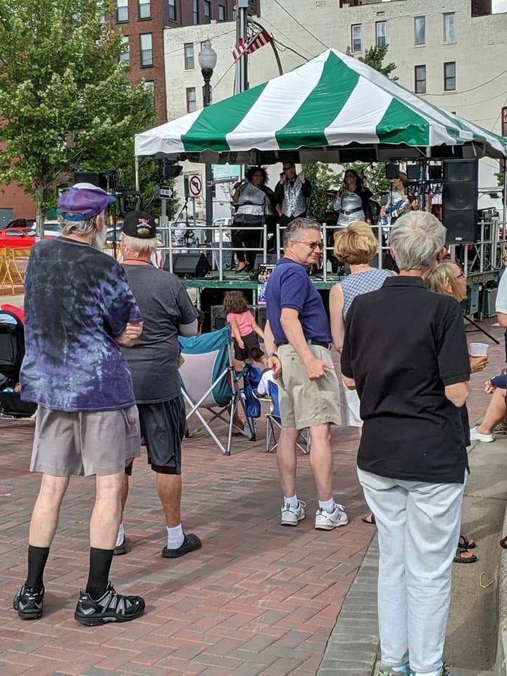 NtlComedyCenter's tweet photo. Our Block Party is underway! Come join the fun before and after @mulaney's two sold-out shows (party continues until 11pm) during the 2019 #LucyComedyFest, presented by the #NationalComedyCenter, in #JamestownNY! #OnlyInJamestown https://t.co/c7UM0i0LnP