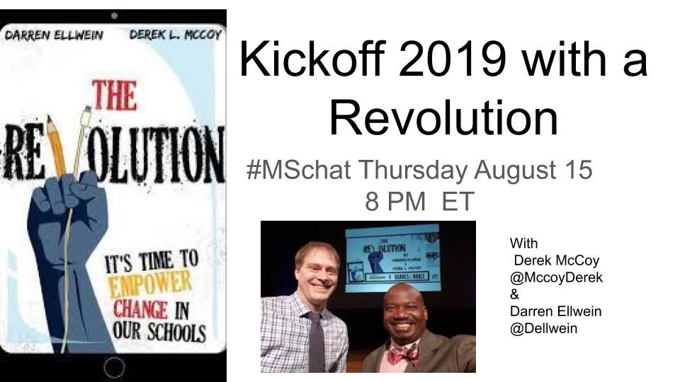 blocht574's tweet image. #mschat is Kicking off this Thursday with @mccoyderek and @dellwein #RevoltLAP Willbe a great way to start year!