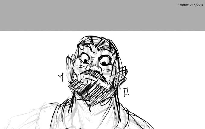 The Grog face I started drawing turned out absurdly cute please help 