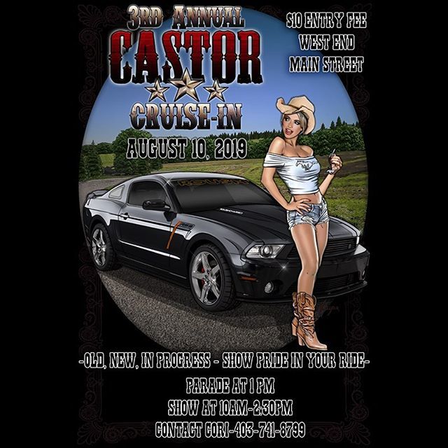 StudioNoire's tweet photo. 2019 Castor Cruise In - Tomorrow #albertacars #albertacarshows #albertaclassiccars #reddeercars #reddeercarshow #castoralberta https://t.co/q5JWRi800f https://t.co/XPBnToaLWs