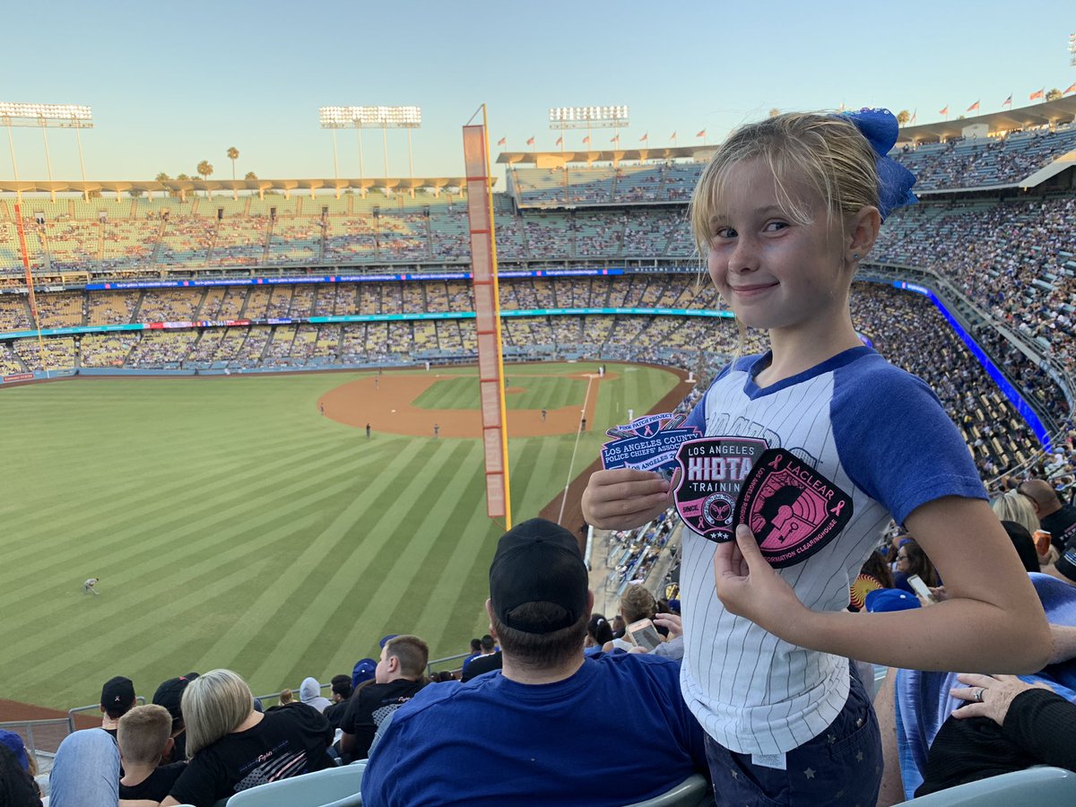 lahidta_laclear's tweet photo. What’s better than supporting The Pink Patch Project at Dodger Stadium on a Friday night? #thepinkpatchproject #lahidta #laclear #dogers #LA #godogers #fight4breastcancer https://t.co/LM4qibfyMW