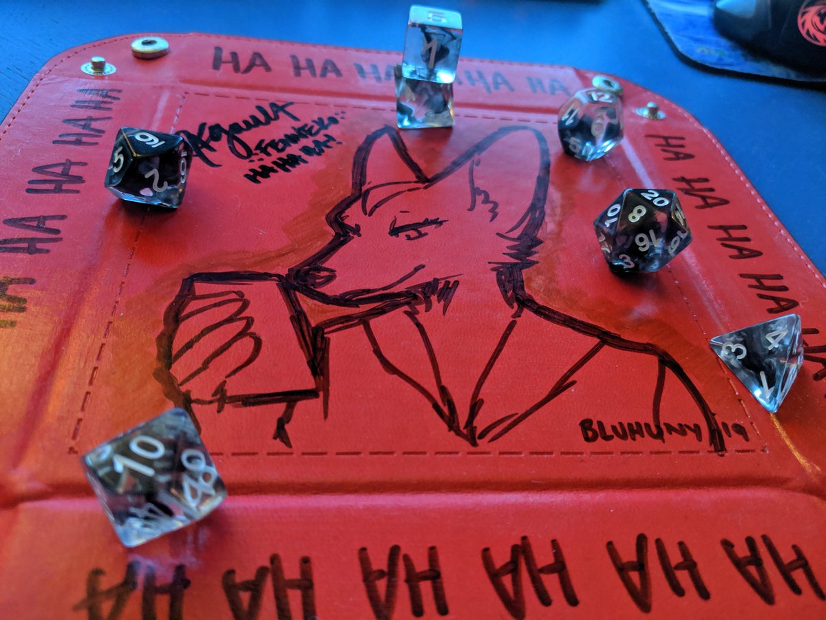 Yudan333's tweet photo. #DenFur2019 #DenFur
@BluHuny did a great job at portraying #Fenneco from #aggretsuko
Let us embody the Hahahaha in our rolls! #ttrpg #dnd
And gdi I LOST THE GAME! https://t.co/IvqxQLjGPP