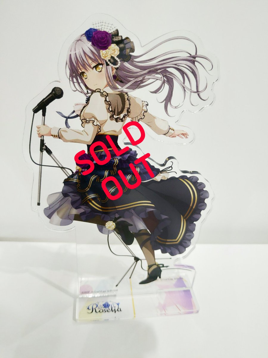 C96報知ブース、友希那さんと彩ちゃんのアクリルスタンド完売しました