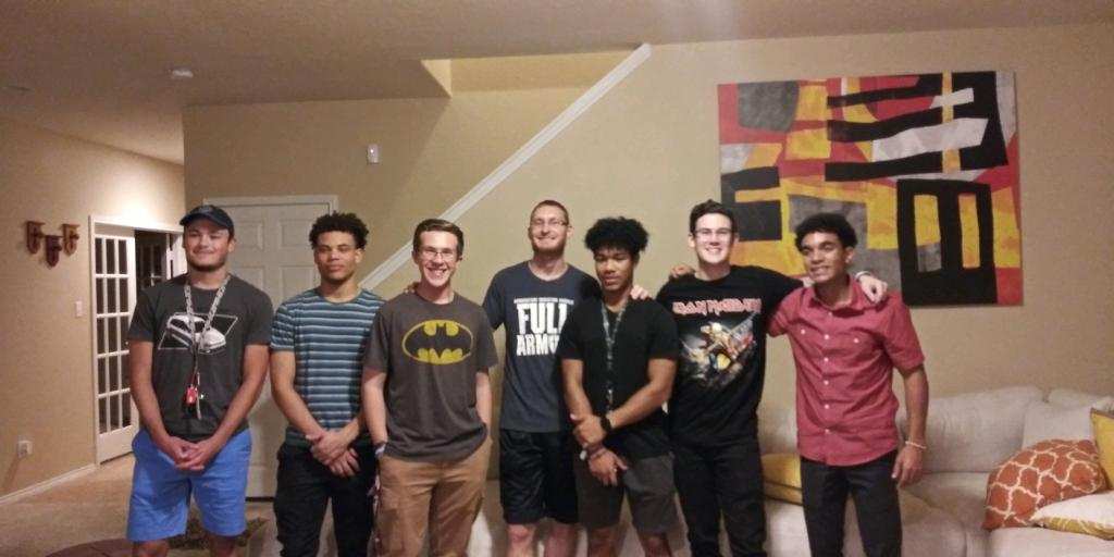 Aaron_Rodgers_'s tweet photo. Gonna miss these dudes. Awesome summer discipling these young men. Love witnessing God prepare the next generation. Off to college they go! https://t.co/Pm2Hzzslcc