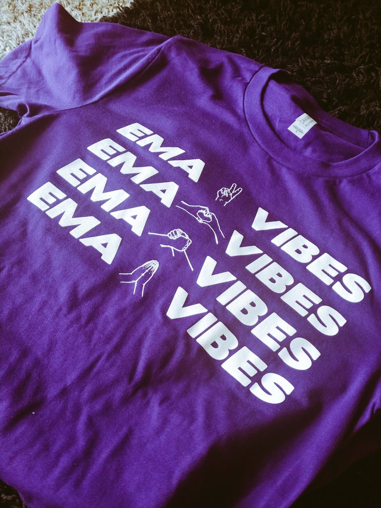 EMATXST's tweet photo. OUR SHIRTS ARE IN! If you have already paid for your shirt, DM us to pick up OR come pick it up next Friday at Kiva for @DoseofDanceSMTX 🙌 dont worry, if you forgot to pay we have a few extras for sale! #EMATXST vibes keepin it #PLUR 💜💜💜 https://t.co/ERutoXtGes