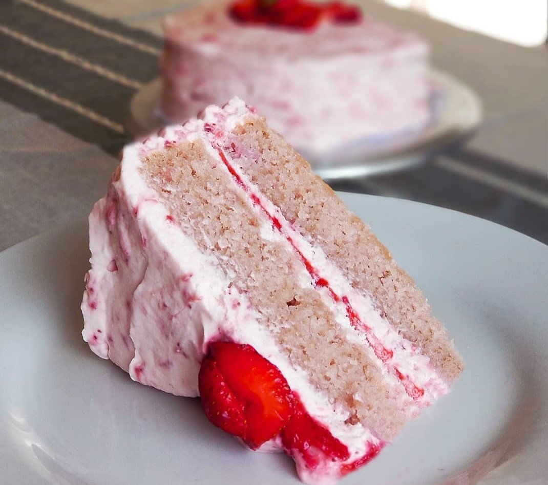A new favorite summer #dessert Strawberry Dream Cake from <a href="/CooksCountry/">Cook's Country</a>