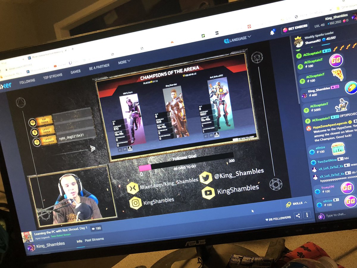 ItsStopa's tweet photo. Highlight of tonight’s stream was meeting soo many new people and entertaining over 180 people! I love you all! We’ll see you Next Week! https://t.co/G90I2PMX2m