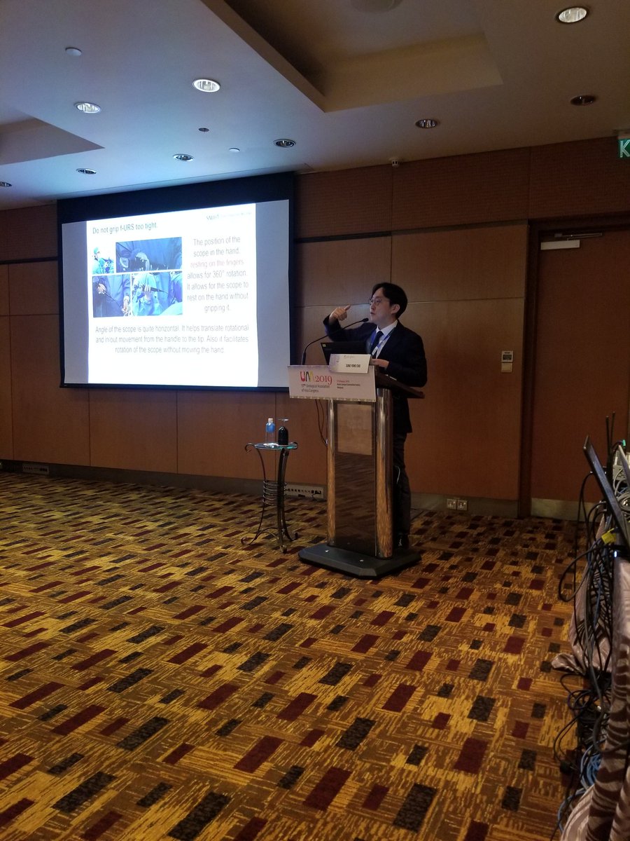 AUSTEG1's tweet photo. Some tips and tricks on handling f-URS by Prof. Sung Yong Cho. We need the know why our scopes damages and how to prevent it.
@kmoretry
@uaa2019
#TrainingNoBoundary
#UroSoMe
#disposableisnotthesolution
#skillsenhancement https://t.co/gHb7UdyEjW