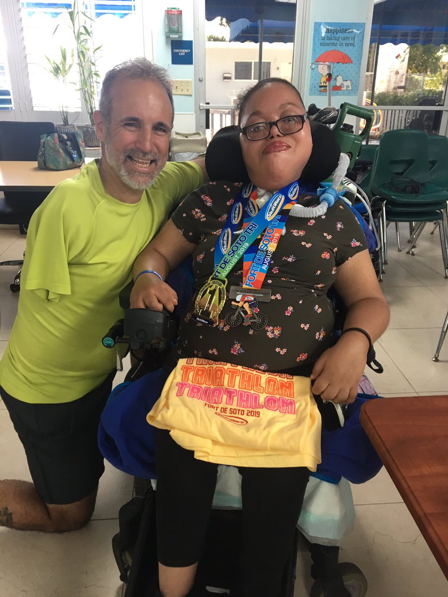 Super proud to have been able to present two medals to this truly special young lady Carolina.  Please support <a href="/BccKids/">Broward Children's Center</a>
