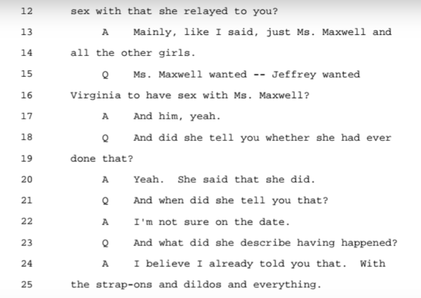 Tony Figueroa, another boyfriend up next...Talks about what Giuffre told him about the relationship between Epstein/Maxwell and her.