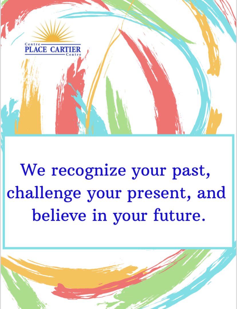 peggy_grant's tweet photo. I am proud to be the Centre Director of a school who’s staff worked together to create this slogan. This embodies the spirit of Place Cartier Adult Centre. 🥰 https://t.co/GsKj1LgMAm