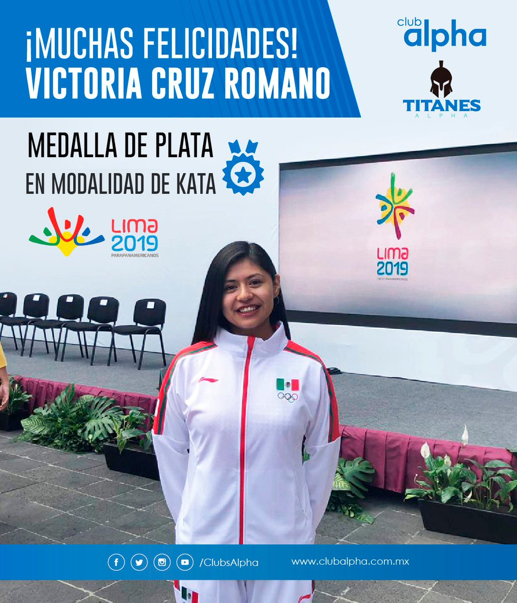 clubs_alpha's tweet photo. Muchas felicidades a #VictoriaCruz por haber obtenido #MedallaDePlata 🥈en los Juegos Panamericanos #Lima2019 #karate #TitanesAlpha https://t.co/yoB5BnomEL
