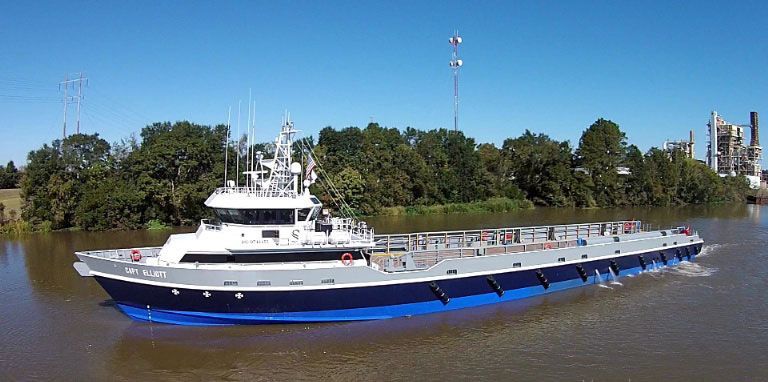 INTRODUCING....! GO Ms. Chief !!

Mr. Tree's sister ship has been renamed from Capt. Elliot to GO Ms. Chief and is en-route to Port Canaveral to join the SpaceX Fleet!

She will arrive at midnight tonight.

So.. <a href="/elonmusk/">Elon Musk</a>... is this your plan for catching both fairing halves?