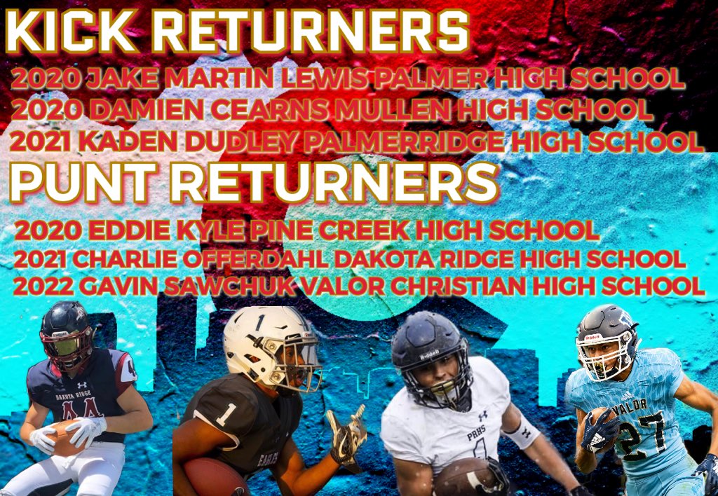 TeamFullGorilla's tweet photo. @TeamFullGorilla Pre Season All Colorado Special Teams list, good luck to all the high school players preparing for the upcoming season🦍🏈💯 #ballers #ifyouballyoullgetthecall https://t.co/luH2umMusq