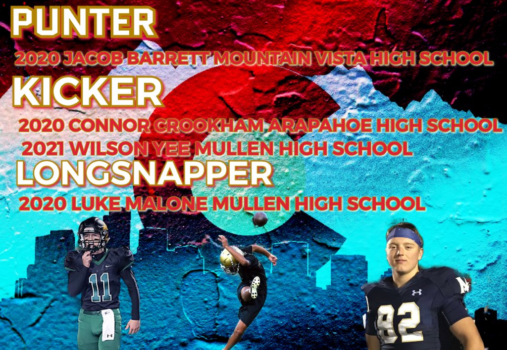 TeamFullGorilla's tweet photo. @TeamFullGorilla Pre Season All Colorado Special Teams list, good luck to all the high school players preparing for the upcoming season🦍🏈💯 #ballers #ifyouballyoullgetthecall https://t.co/luH2umMusq