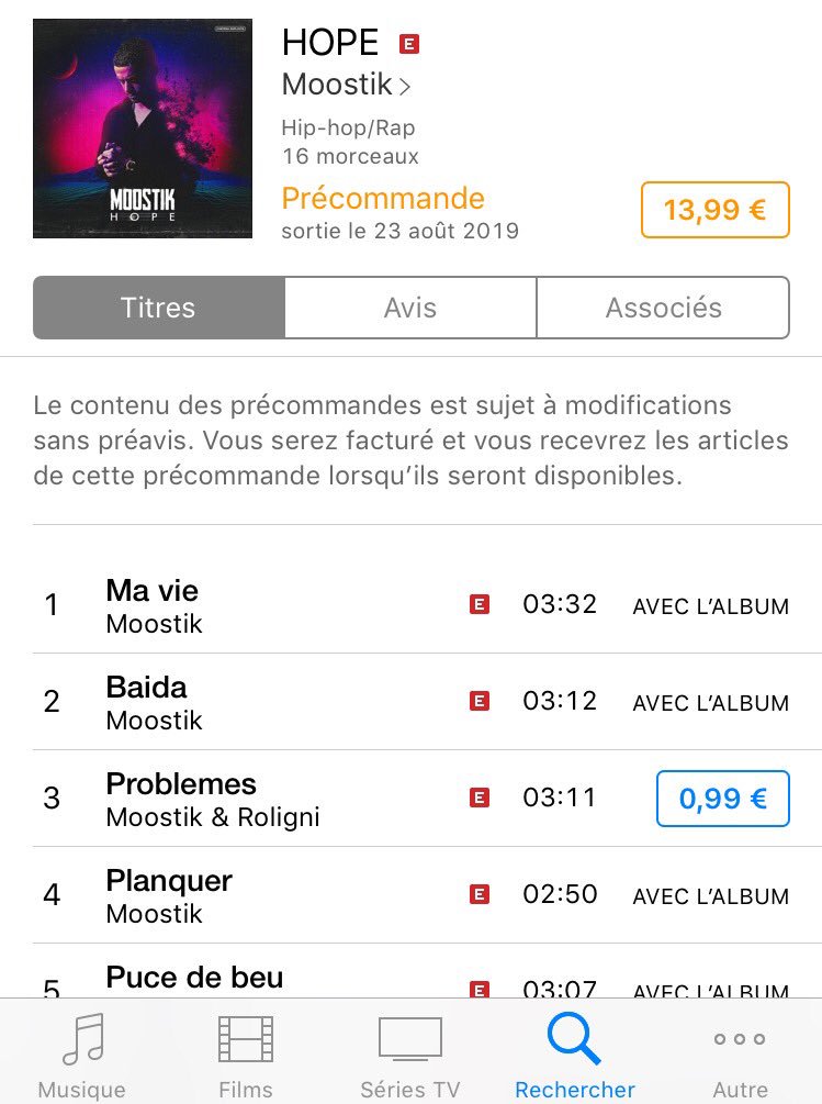 officialmoostik's tweet photo. Mon premier album « #HOPE » disponible en précommande sur #itunesmusic ⬇️ 

https://t.co/tz5gMqQxU8 💥 https://t.co/oQ9ADw8Wq7