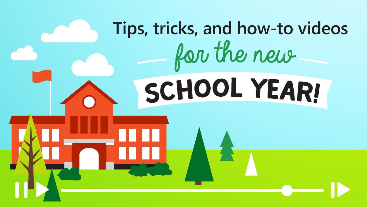 mtholfsen's tweet photo. It’s official: The back-to-school season is in full swing! This #MicrosoftEdu playlist includes quick how-to videos curated by your top requested tips – check it out! #edtech #MIEExpert 

👉 https://t.co/VWX5RlUPPU https://t.co/sRqypp4UaG