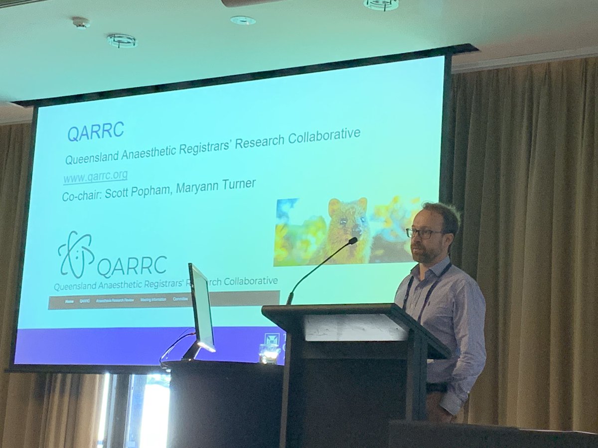 <a href="/david__highton/">David Highton</a> giving an awesome presentation on trainee led research networks! <a href="/ctn_anzca/">ANZCA Clinical Trials Network</a>