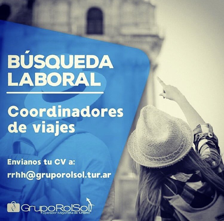 RolSolMayorista's tweet photo. Te gusta viajar? Estás buscando trabajo?

Entonces este aviso es para vos !!

#busquedalaboral
#norequiereexperienciaprevia
#nosotrosteformamos https://t.co/gAQqJW2Bya