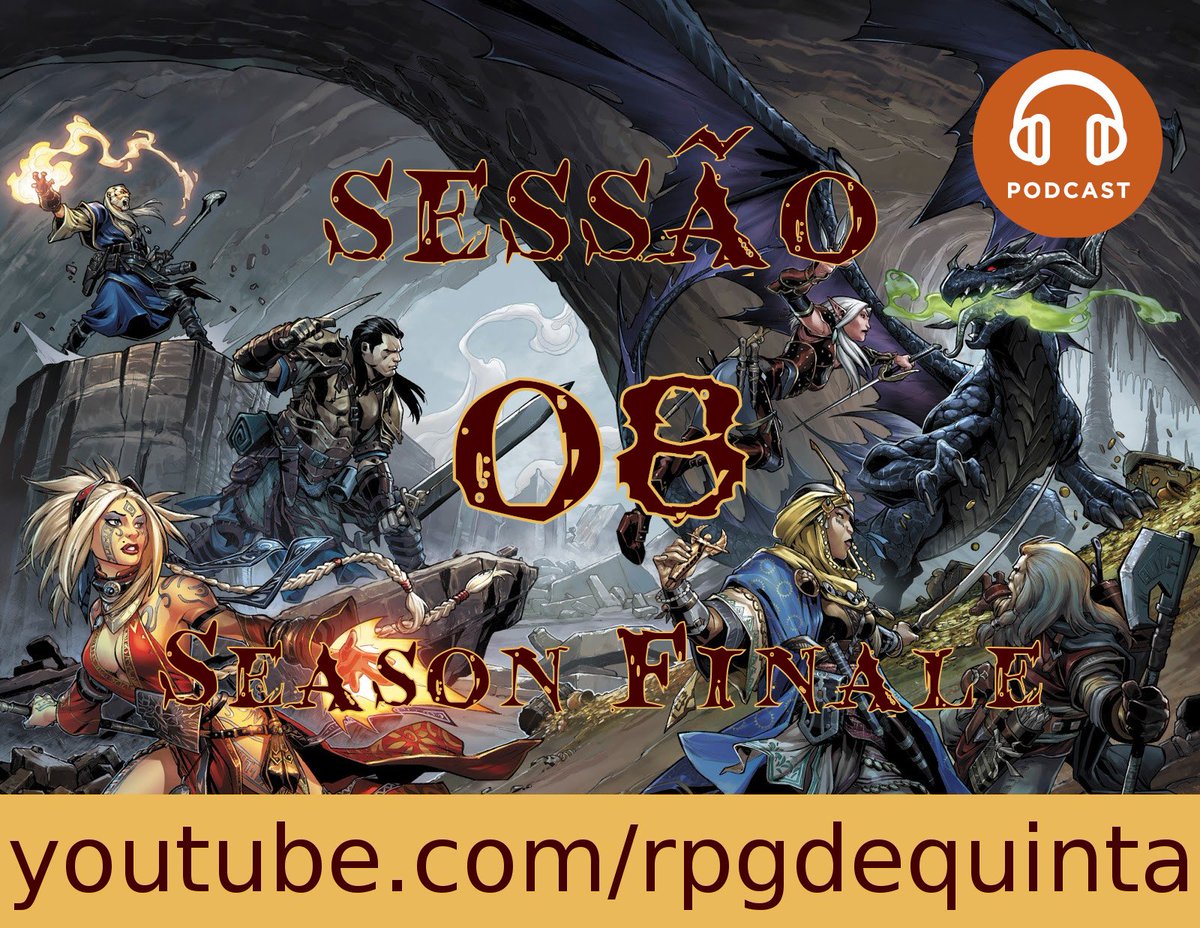 rpgdequinta's tweet photo. Se prefere acompanhar nossa ÚLTIMA sessão de #Pathfinder2, através do formato de Podcast, este link é para você.

#Pathfinder #PathfinderPlaytest #Pathfinder2ndEdition #PF2 #RPG #RPGdeMesa #DarkFantasy #RPGdeQuinta #DungeonsAndDragons #DnD #PathfinderRPG #PathfinderSecondEdition https://t.co/5vjlA8YGul