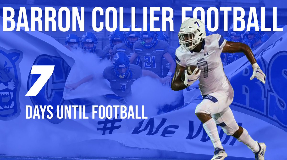 BCSNLive's tweet photo. The wait for football season is just about over! Barron Collier will travel to Riverdale for the Kickoff Classic one week from tonight! https://t.co/6dwiktW5EP