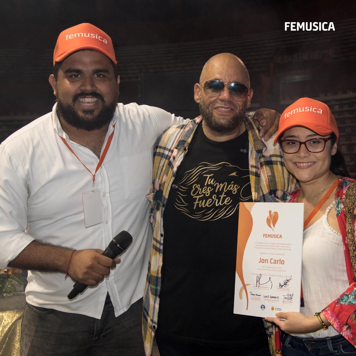 FEMUSICA's tweet photo. Servir a Dios con la música impulsa a @JONCARLOSBAND, reflejando así un encuentro con Cristo; su 2do álbum como solista #TúEresMásFuerte nos brinda una mirada al viaje personal en la busca de fortaleza teniendo a Dios y a María como inspiración. 🤗
#ArtistaFemusica #Femusica2019 https://t.co/RQYRm8Ps8s