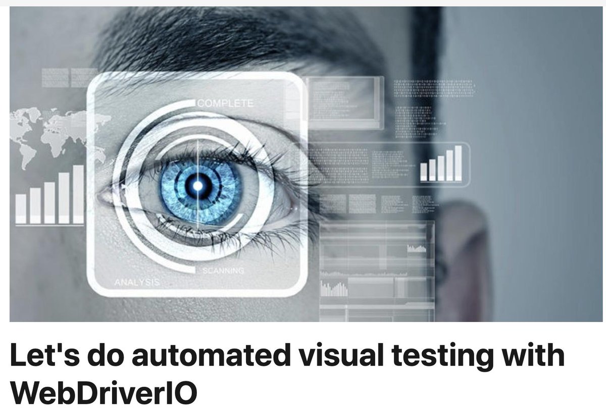 RudolfGroetz's tweet image. nxt great #SeleniumFindingOfTheWeek  - bit.ly/2MWijq9 - automated visual testing with @webdriverio - kudos to @wswebcreation and kushan - thx to Georg for sharing @SeleniumHQ #sharingIsCaring #SeleniumFindingOfTheWeek is powered by @iSQICert