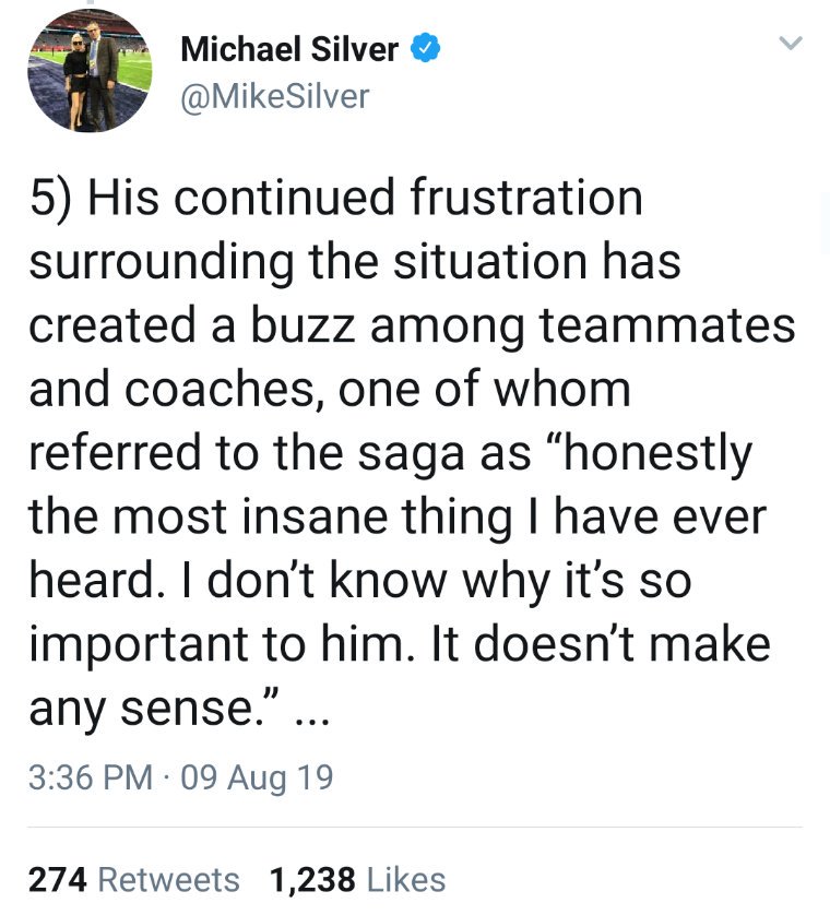 boss_hoss1988's tweet photo. #HotTake🔥 I honestly think that Antonio Brown spoke with a doctor & found out that news wasn't good. #IMO This is all a plan to try & not lose money when he may have potentially voided his contract by doing this to his body. #ColdFinish❄️ https://t.co/MobvIBCSIC