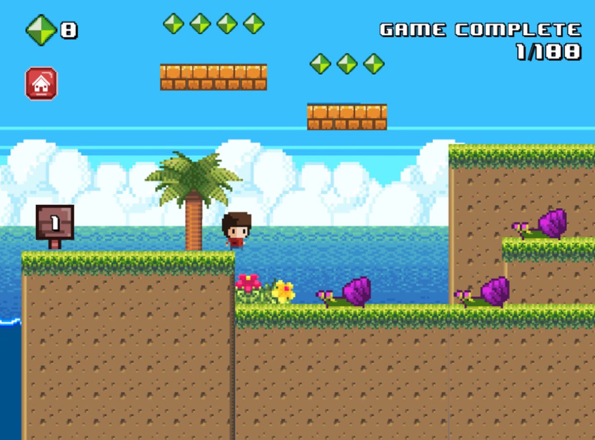 buildbox's tweet image. 8-Bit Kid by @volcank is a cool old school 8-bit platformer #madewithBuildbox using #nocode … Download it today in the App Store and get your #retrogaming on → apple.co/31resVZ  #gamedev