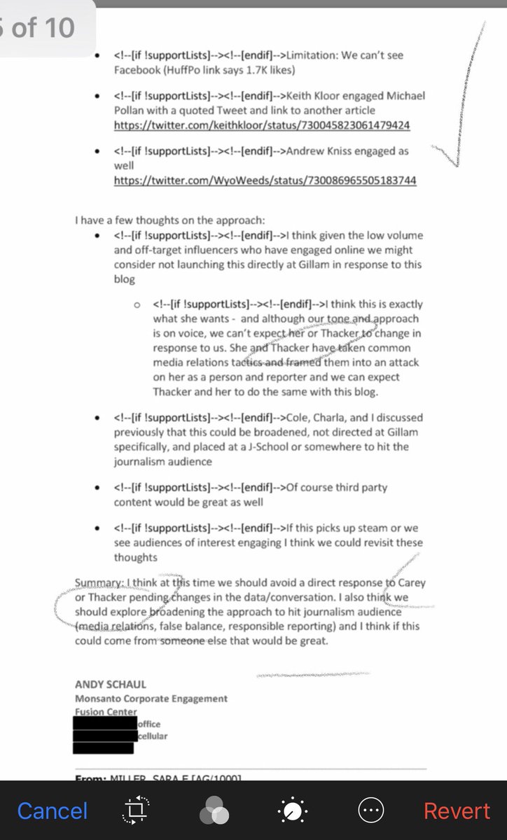 robles_jdaniel's tweet photo. @marcdraco63 @mem_somerville @leotrasande @TamarHaspel @Mem_somerville, @thackerpd a conspiracy theorist? Very cute. Maybe @AndySchaul has something to say about Thacker et al? Oh wait, found something interesting—some newly released #MonsantoInternalDocuments. Thx @USRightToKnow! Andy, tell us. #ProjectSpruce https://t.co/6M5EjkIFyS https://t.co/4bIBxEcMQ0