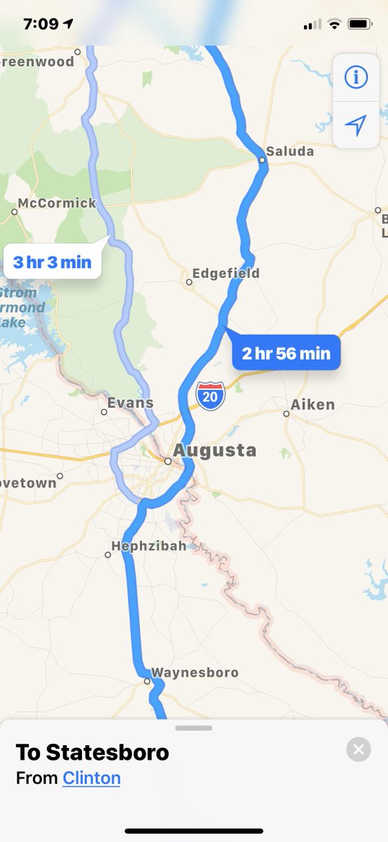 3option's tweet photo. I recommend the light blue route while traveling in South Carolina. #saludasc  #GATA #HAILSOUTH @gata_row @brianneharttt @AU_GS_Walt @TADavis1 @Tann1Gsu40 @GSU1987 @GATALifestyle @SWAT_GSU @AJCsports @EagleWarWagon  @hart4262 @hart_kellianne @TheBigGuyWJCL @chastonhart @Zzream22 https://t.co/rGuJdRXBi8