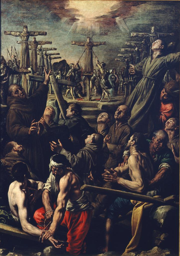 In 1597The execution took place of the men who became the 26 Martyrs of NagasakiLike our Blessed Lord, these men were crucified and pierced with spearsThey were Franciscans and Jesuits6/16