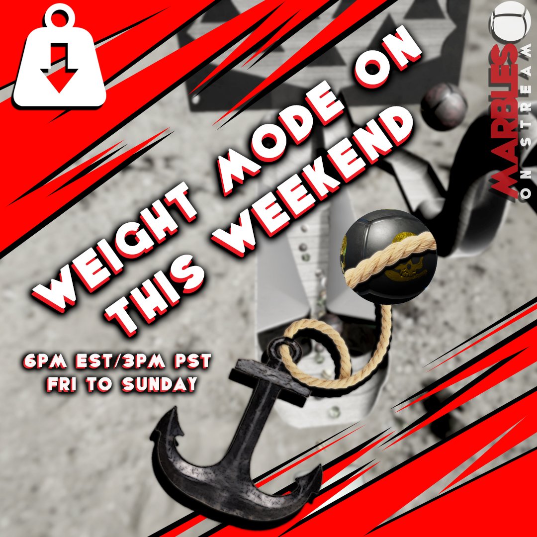 PixelbyPixelStu's tweet photo. Weighted mode is active again for the weekend. This time around weighted mode *WILL NOT EFFECT RECORDS*! Have a great weekend all!!! #marblesonstream #weight #limited #weekendonly #weightedmode #LetsRoll https://t.co/wN0ZjdyabG