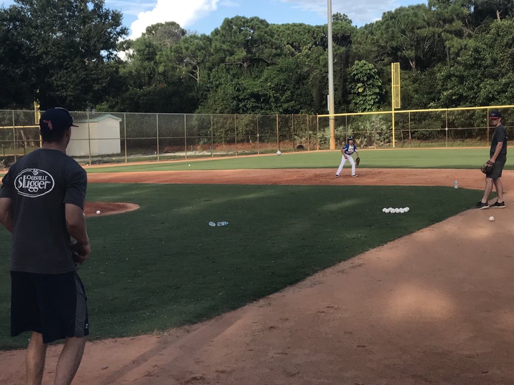 FAUCoachMac's tweet photo. Boca Raton LL is gearing up for their fall season and look who is out helping with tryouts. Great job guys. #OwlFamily https://t.co/LK5ewVq5OU