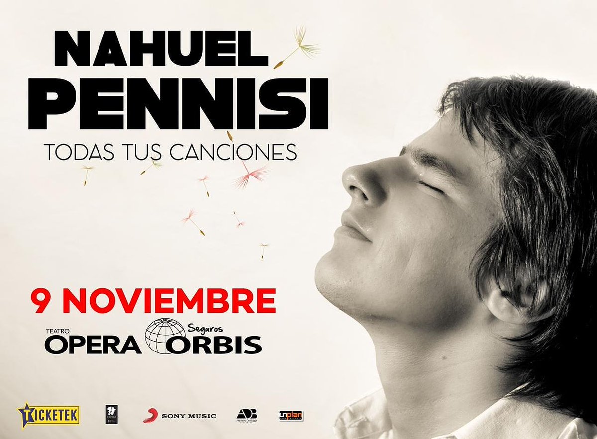 NahuelPennisi's tweet photo. Amigos!! Con mucha alegría les cuento que se viene un concierto inolvidable!
🎉🎉 Los espero a todos a celebrar la música el 9 de noviembre en el #teatroopera 🎉🎉
Entradas en venta por ticketek 👇
https://t.co/k8C8keQjuz
#nahupennisi #nahuelpennisi https://t.co/iRO9pEAOWm