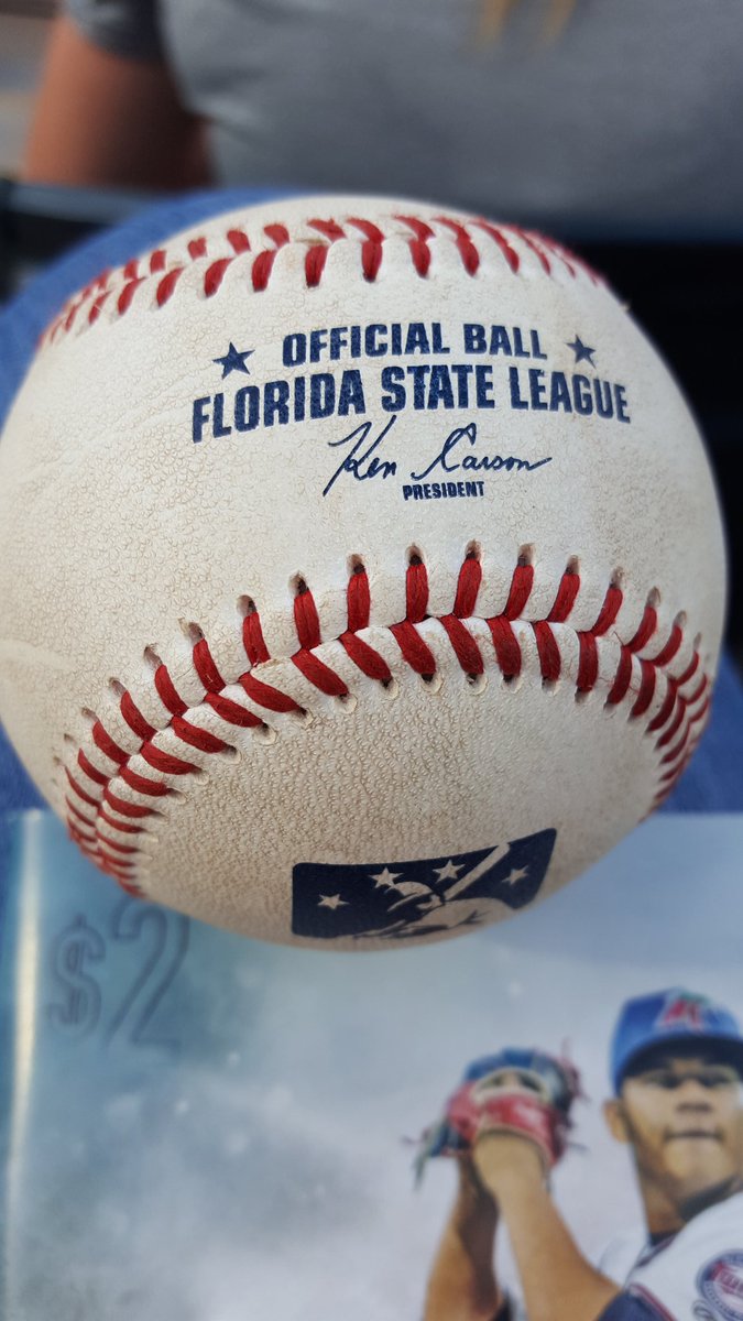 TCAnelle's tweet photo. The 0-2 foul ball is now mine... #MiracleBaseball #MNTwins https://t.co/a9H4h8DdLD