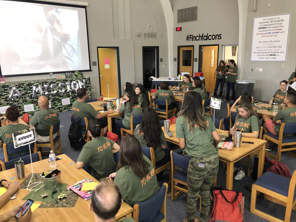 Hard working Falcons on a mission this year. Revitalizing our #restorativepractices. We had fun during our first day all together...There’s so much positivity in the room! #mymisd #MISDliveskind #finchfalcons