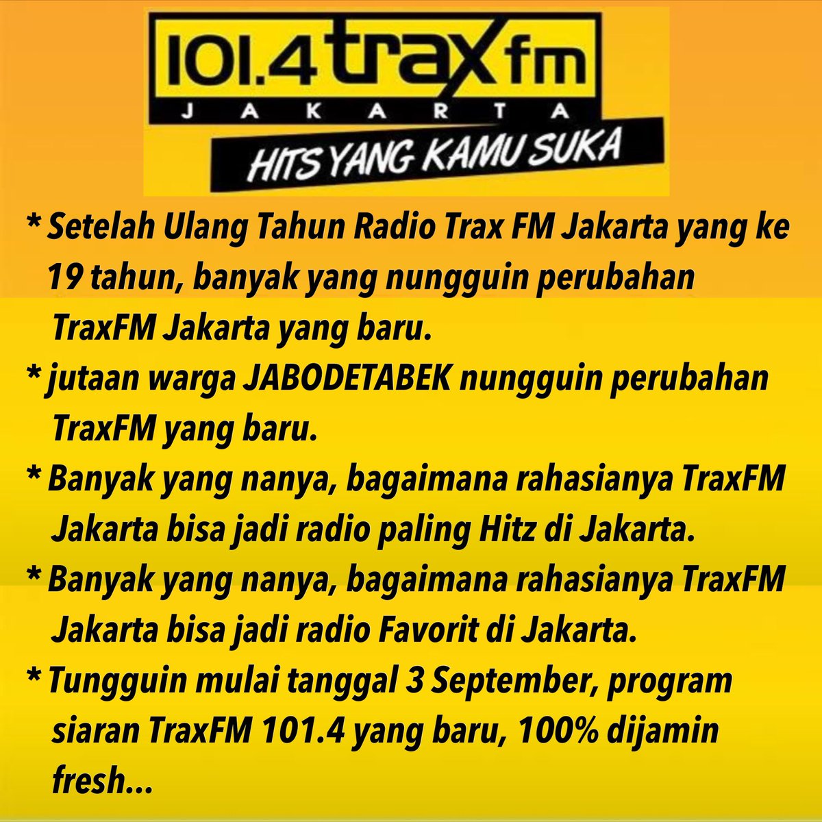 DeryanshaFC's tweet photo. #TraxFMJkt #Deryansha #broadcast #broadcasting #announcer #penyiarradio #radio #tv #mc #host #presenter #newsanchor #jakarta #jabodetabek https://t.co/9xIYv259L3