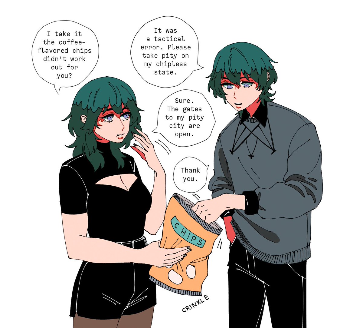 modern au scribbles part 2 